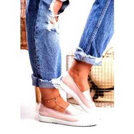 LU BOO Adidași Slip On Slip-on Sneakers Pink Justy roz 1