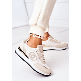 PE1 Încălțăminte sport pentru femei Adidași bej sub control 2