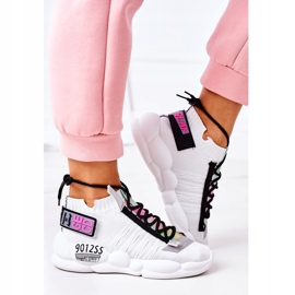 PS1 Încălțăminte sport pentru femei Adidași White Bubble Tea alb 2