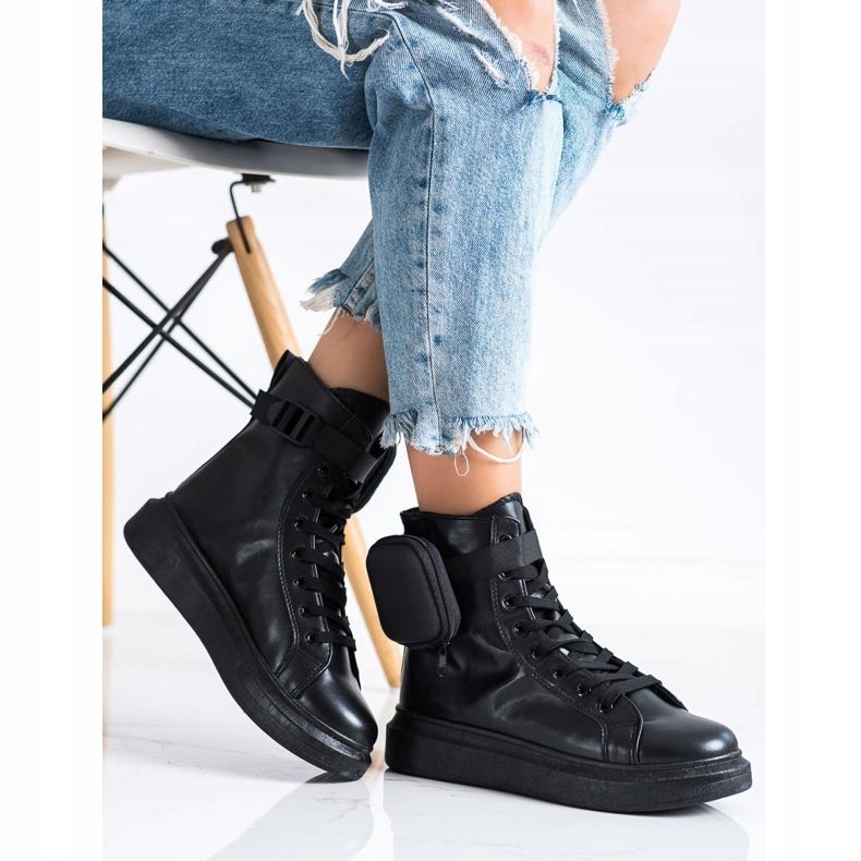 SHELOVET Încălțăminte cu buzunar negru 1