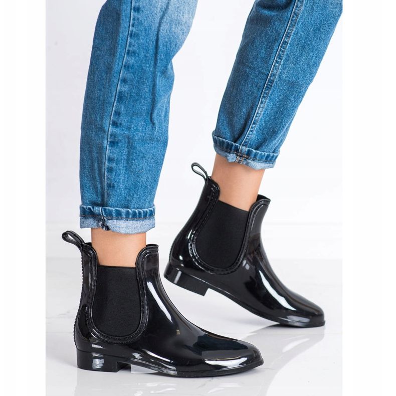 SHELOVET Galoși lăcuți negru 1