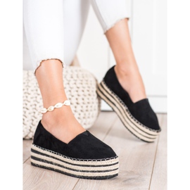 Mannika Espadrile pe platformă înaltă negru 2