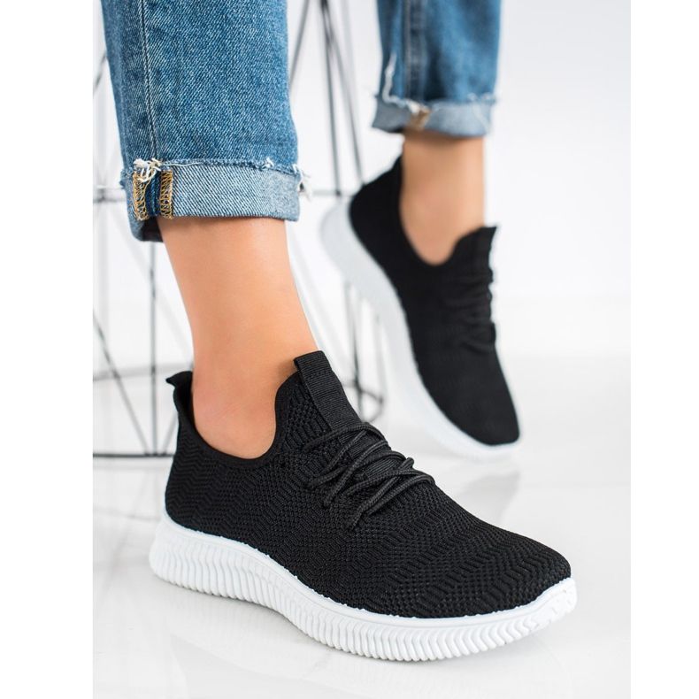 SHELOVET Pantofi sport textile negru 2