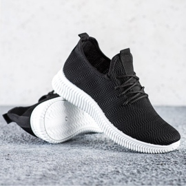 SHELOVET Pantofi sport textile negru 1