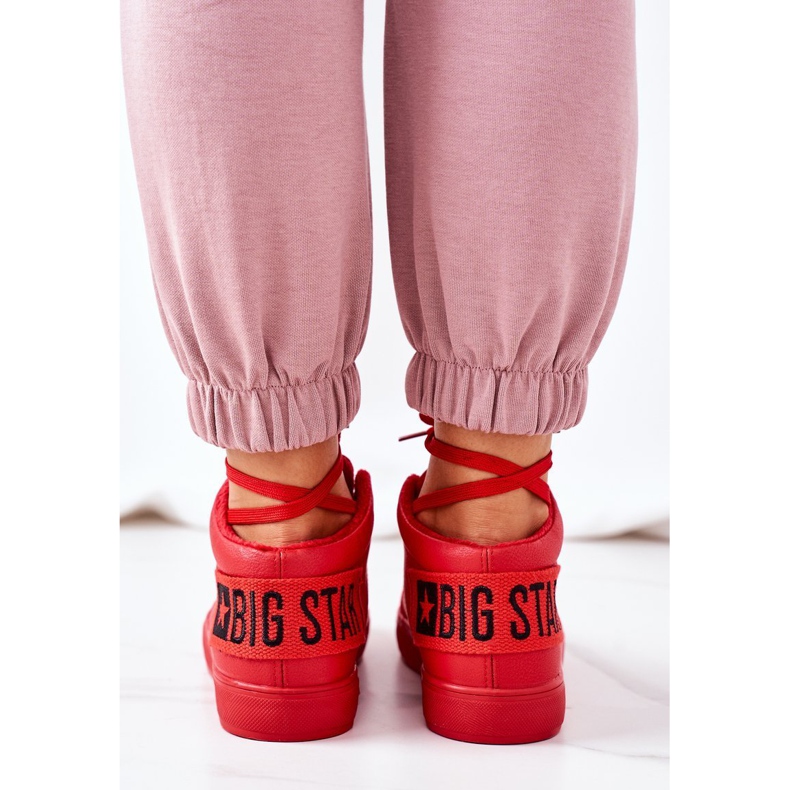 Adidași pentru femei Big Star Warm Red EE274354 roșu 2