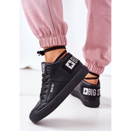 Adidași pentru femei Big Star Warm Black EE274351 negru 1