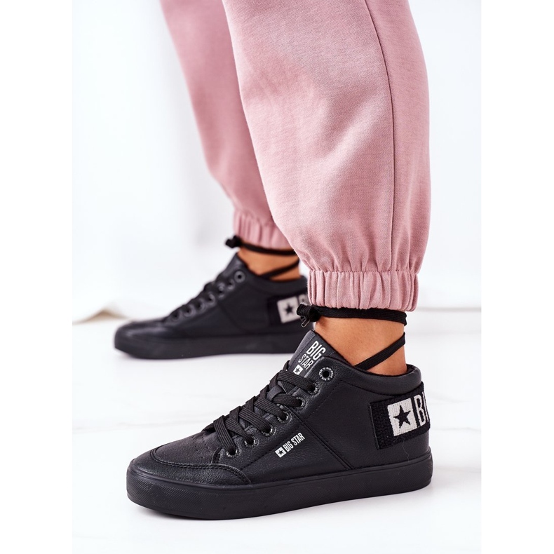 Adidași pentru femei Big Star Warm Black EE274351 negru 2