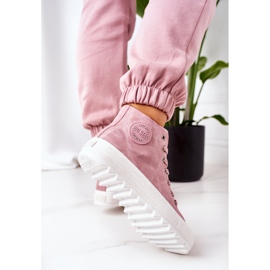 Adidași pentru femei Big Star High Warm Pink EE274113 roz 1