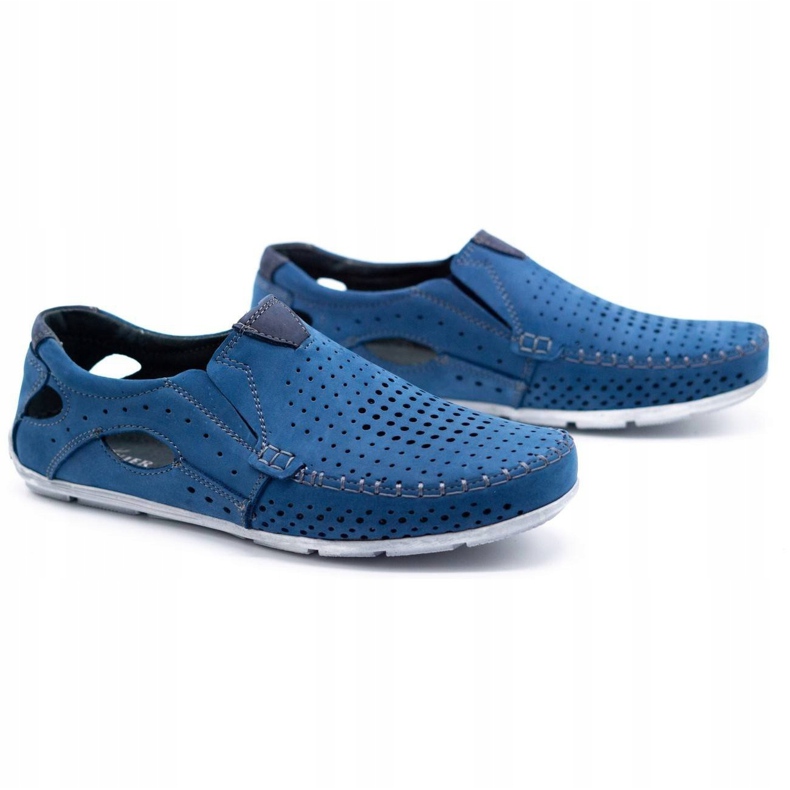 Olivier Încălțăminte pentru bărbați mocasini 901 albastru de vară 2 Olivier Încălțăminte pentru bărbați mocasini 901 albastru de vară 2