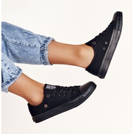 Adidași pentru femei Big Star Black AA274009 negru 2