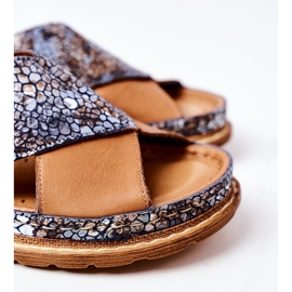 Papuci cu profil din piele Maciejka 04986-02 Maro 1 Papuci cu profil din piele Maciejka 04986-02 Maro 1