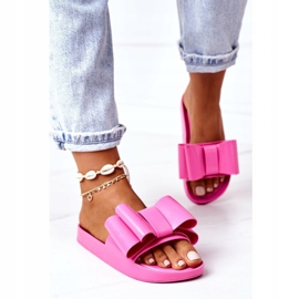 PS1 Papuci de cauciuc cu arc de aprilie fuchsia roz 4