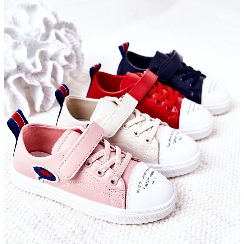 Apawwa Adidași pentru copii din velcro cu desene animate albastru marin 1