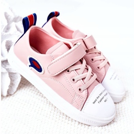 Apawwa Adidași pentru copii din velcro cu desene animate roz 2