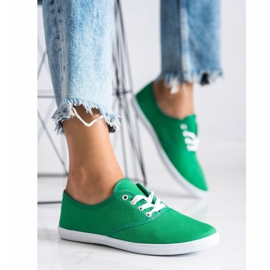 Adidași cu șiret New Age verde 3