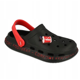 Papuci din spumă pentru copii Befado - negru 159Y103 roșu 1 Papuci din spumă pentru copii Befado - negru 159Y103 roșu 1