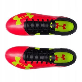 Ghete de fotbal Under Armour Spotlight Dl Fg M 1272302-669 multicolor, roșu, negru roșu 2
