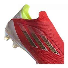 Ghete de fotbal Adidas X Speedflow + Ag M FY6872 roșu, portocaliu, alb roșu 2