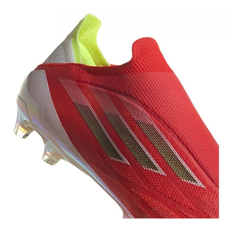 Ghete de fotbal Adidas X Speedflow + Ag M FY6872 roșu, portocaliu, alb roșu 2