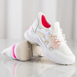 SHELOVET Adidași albi cu plasă 1