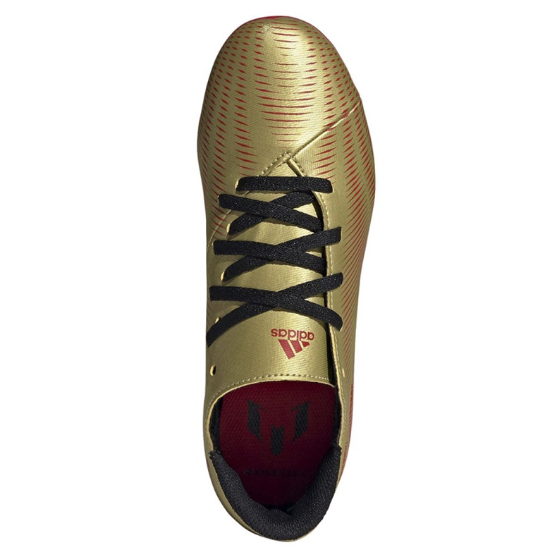 Ghete de fotbal Adidas Nemeziz Messi .4 FxG Jr FY0810 de aur de aur 2