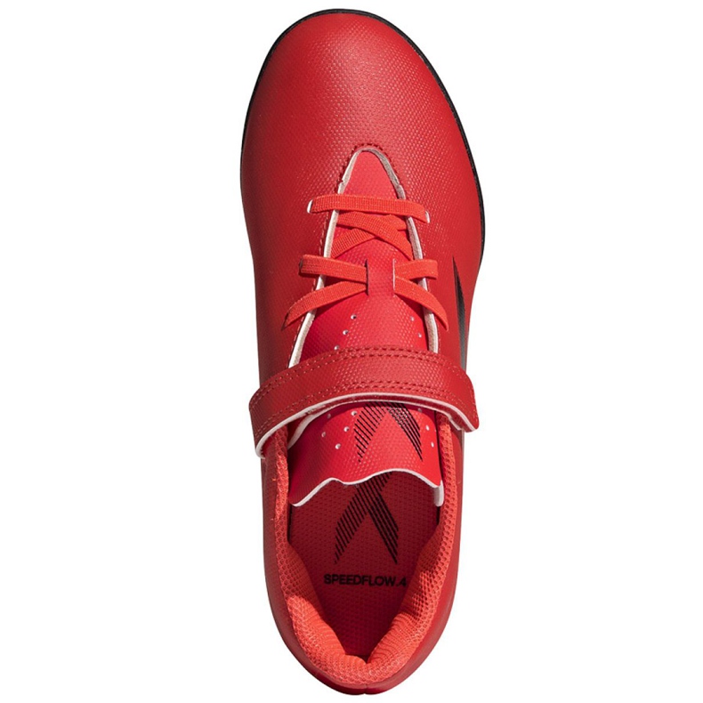 Ghete de fotbal Adidas X Speedflow.4 H&amp;L Tf Jr FY6874 multicolor roșu 2