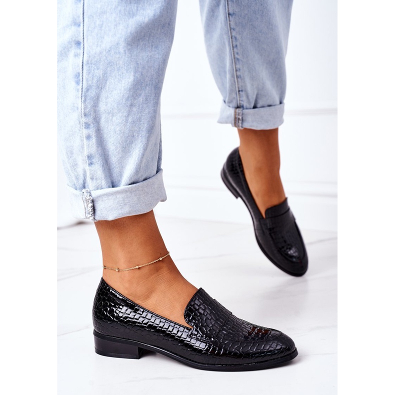 Mocasini lăcuțiți Vinceza 21-10674 Negru 2