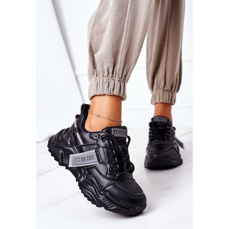 Încălțăminte sport pentru femei Adidași Big Star GG274215 Negru-Gri 2