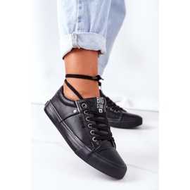Adidași din piele pentru femei Big Star GG274061 Negru 2