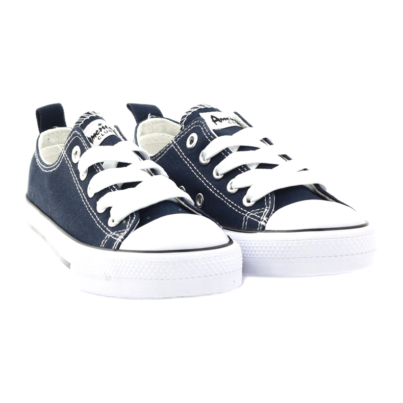 American Club Adidași albaștri legați de bandă albastru 4