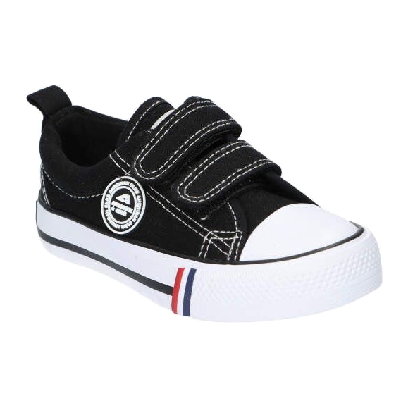 Pantofi negri American Club LH35 Velcro negru 2 Pantofi negri American Club LH35 Velcro negru 2