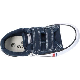 American Club Adidași cu velcro LH35 american bleumarin albastru 1