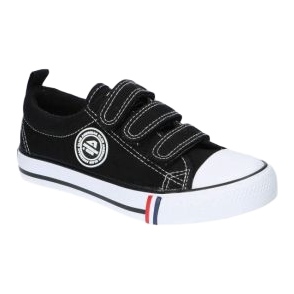American Club Pantofi negri americani LH33 Velcro negru 5