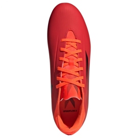 Ghete de fotbal Adidas X Speedflow.4 FxG M FY3293 roșu roșu 2