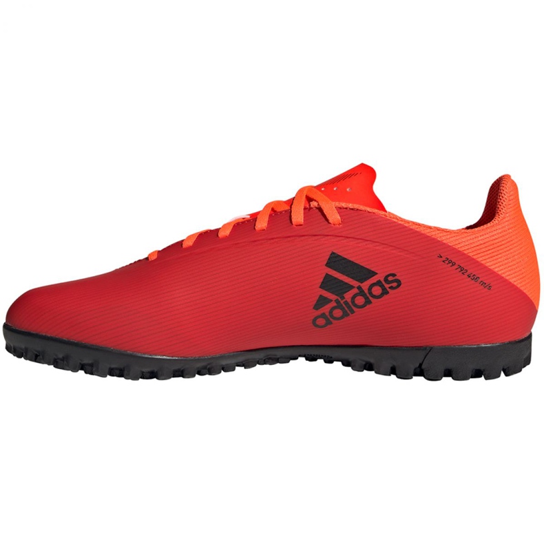 Ghete de fotbal Adidas X Speedflow.4 Tf M FY3336 roșu portocale si rosii 2