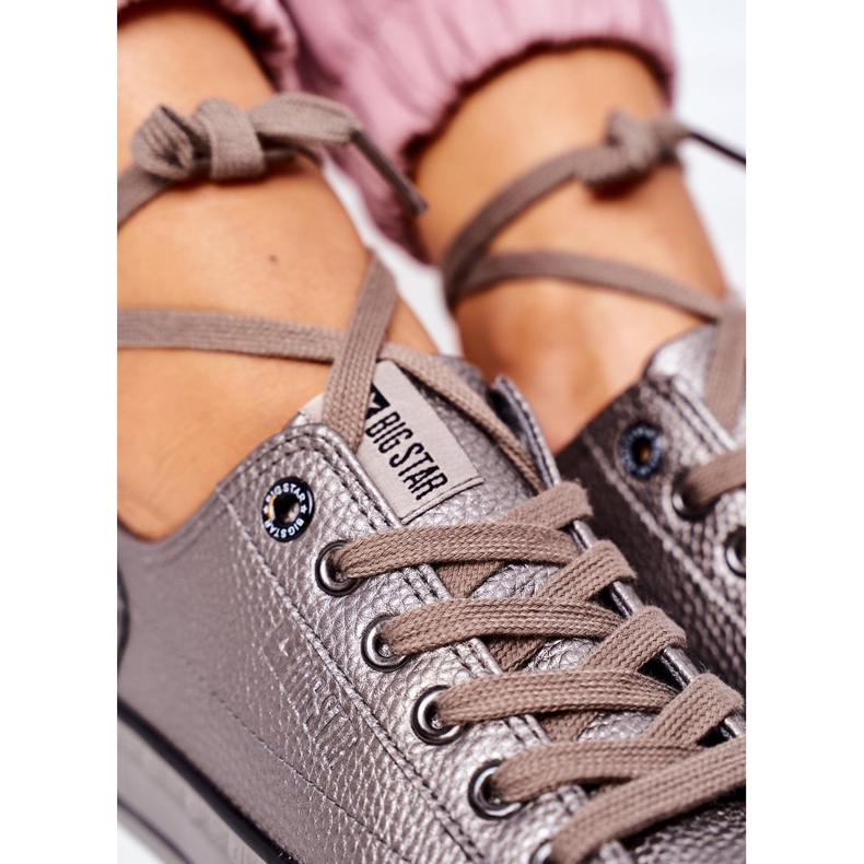 Pantofi de damă Big Star II274003 Grafit multicolor 2