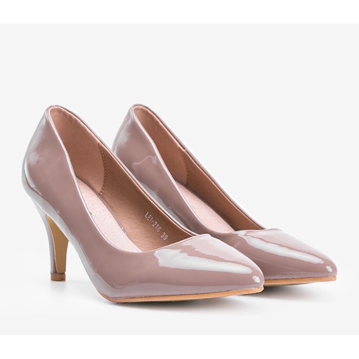 Pompele bej închise pe toc stiletto Faith 1