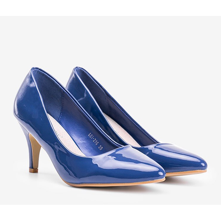 Pompă albastră pe toc stiletto Faith albastru 1