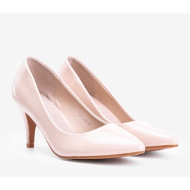 Pompele bej pe un toc stiletto Faith 1