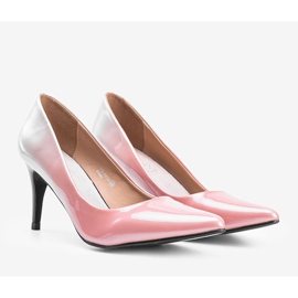 Pompă din aur roz pe toc stiletto Kaqia de aur 1 Pompă din aur roz pe toc stiletto Kaqia de aur 1