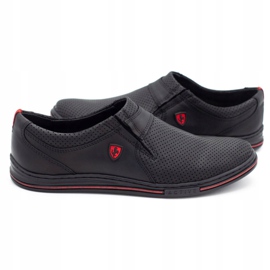 Polbut Încălțăminte din piele pentru bărbați 362 perforare neagră negru 4