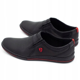 Polbut Încălțăminte din piele pentru bărbați 362 perforare neagră negru 6