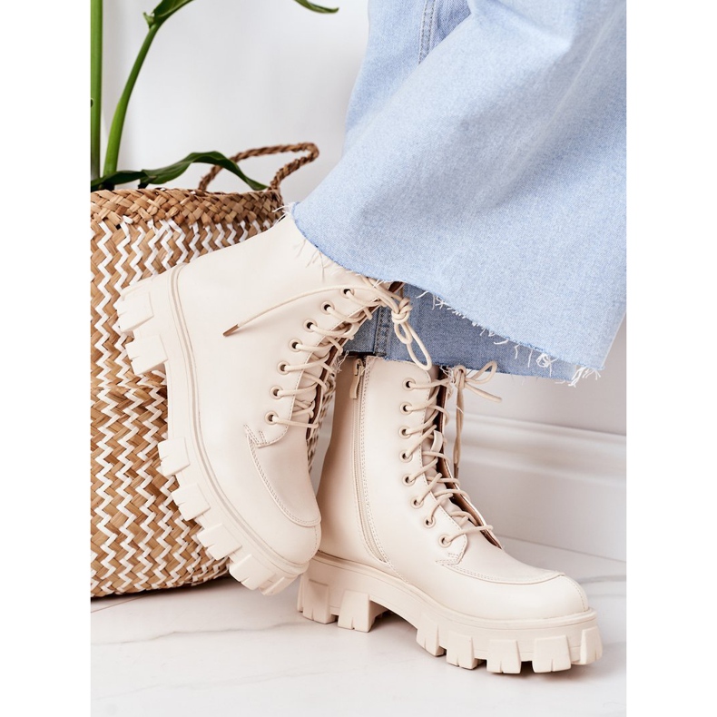 PS1 Warm Boots Workery Beżowe Lumea este a mea bej 2