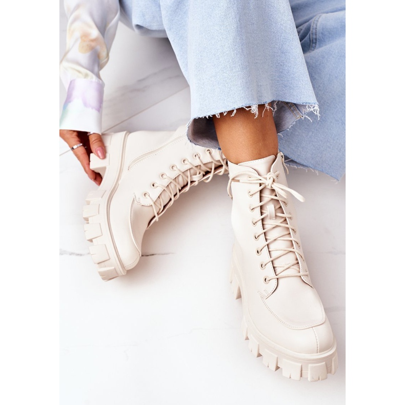 PS1 Warm Boots Workery Beżowe Lumea este a mea bej 1