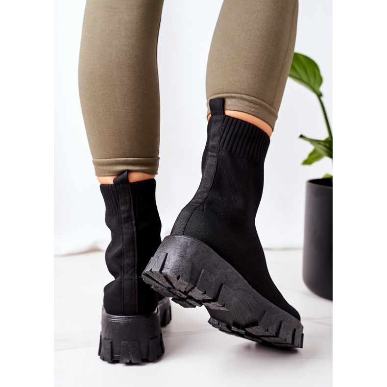 PS1 Muncitori din țesături elastice de pe platformă Inspirație neagră negru 1 PS1 Muncitori din țesături elastice de pe platformă Inspirație neagră negru 1