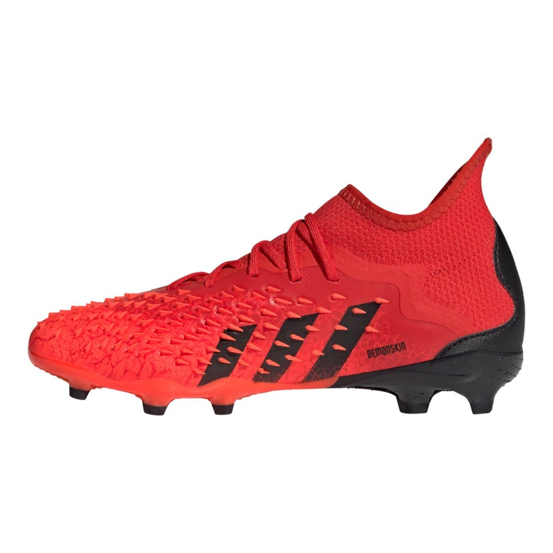 Ghete de fotbal Adidas Predator Freak.1 Fg Jr FY6262 roșu portocale si rosii 1