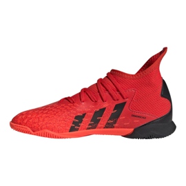 Ghete de fotbal Adidas Predator Freak.3 In Jr FY6288 roșu portocale si rosii 1