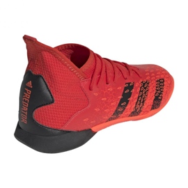 Ghete de fotbal Adidas Predator Freak.3 In Jr FY6288 roșu portocale si rosii 2
