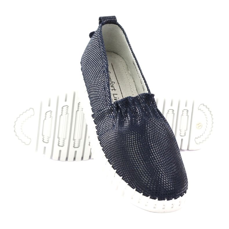 Pantofi dama Filippo bleumarin husk albastru marin 3