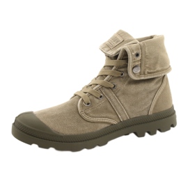 Pantofi Palladium Pallabrouse Baggy M 02478-308-M maro verde 1 Pantofi Palladium Pallabrouse Baggy M 02478-308-M maro verde 1